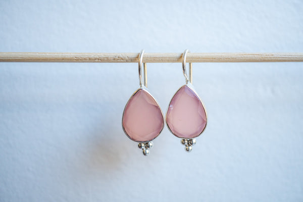 Boucles d'oreilles en agate et argent 925