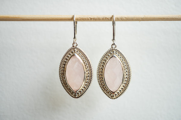 Boucles d'oreilles en agate et argent 925