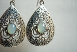 Boucles d'oreilles en agate et argent 925