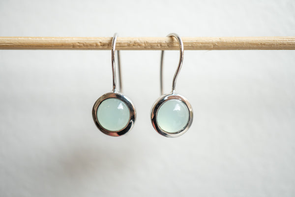 Boucles d'oreilles en agate et argent 925