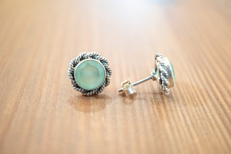 Puces en agate et argent 925