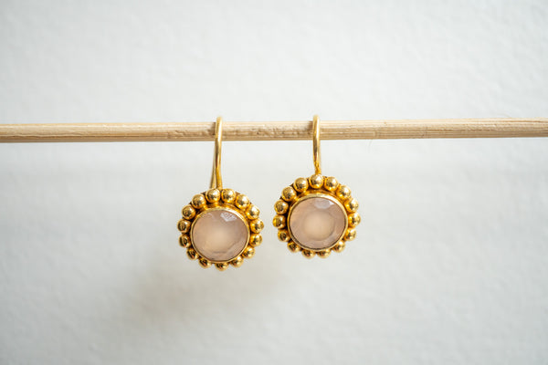 Boucles d'oreilles en agates et argent 925