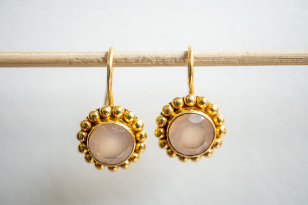 Boucles d'oreilles en agates et argent 925