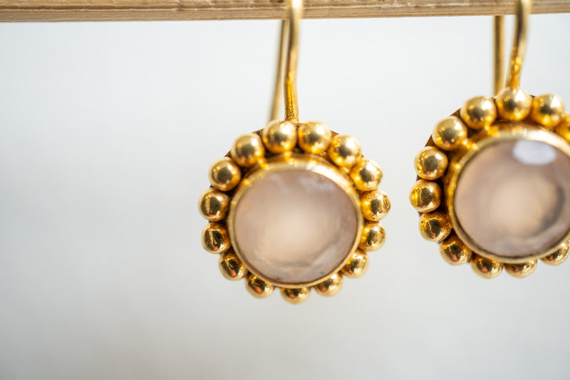 Boucles d'oreilles en agates et argent 925