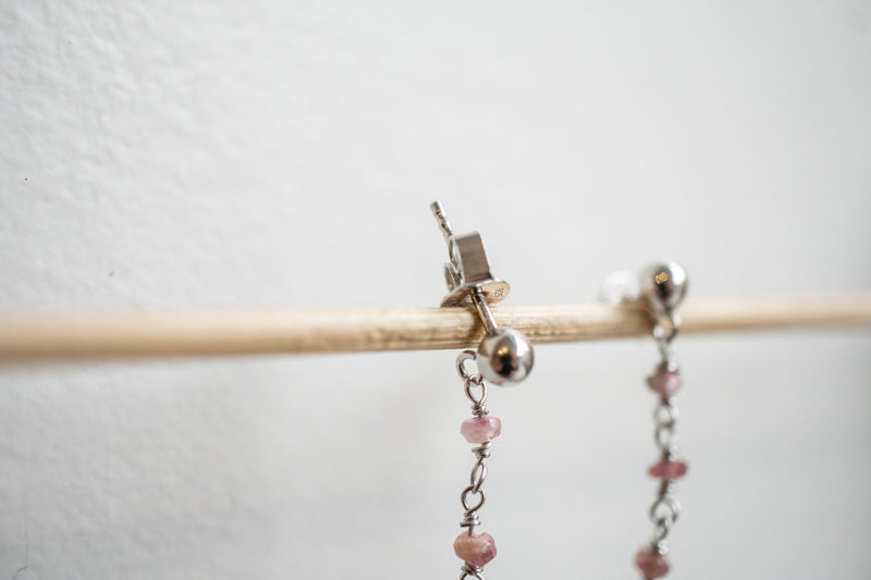 Boucles d'oreilles en agates et argent 925