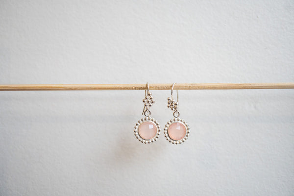 Boucles d'oreilles en agate et argent 925