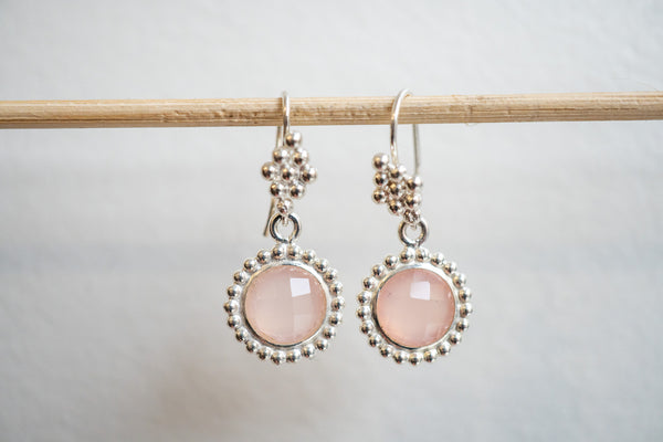 Boucles d'oreilles en agate et argent 925