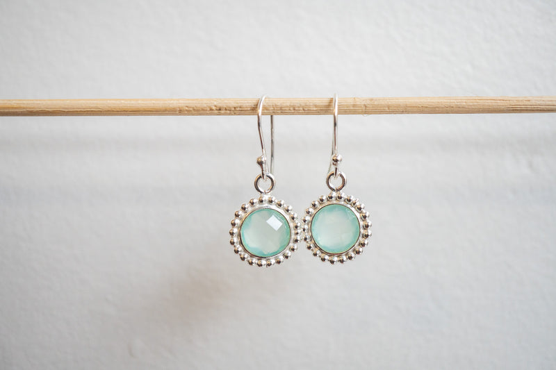 Boucles d'oreilles en agate et argent 925