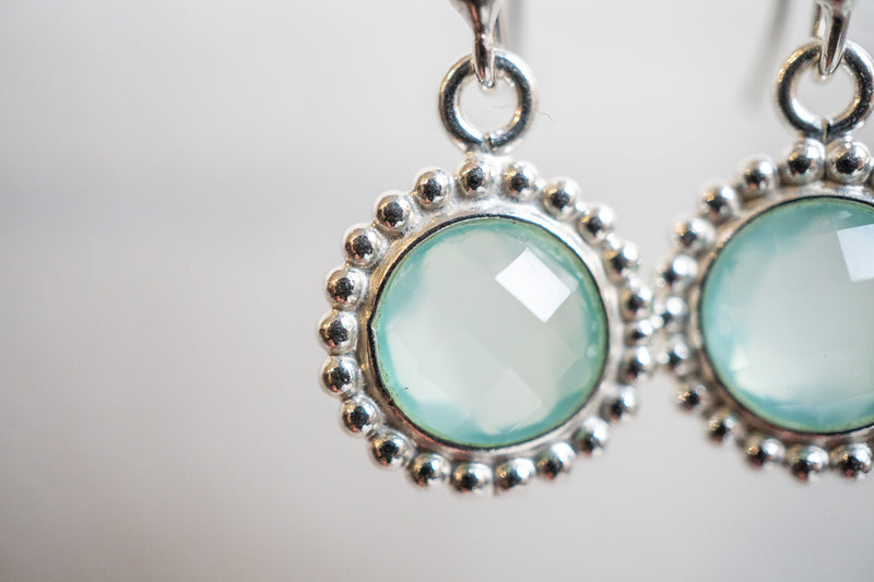 Boucles d'oreilles en agate et argent 925