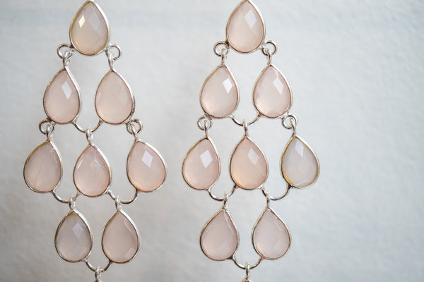 Boucles d'oreilles en agate et argent 925