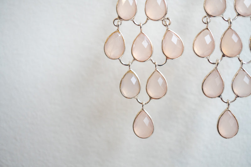 Boucles d'oreilles en agate et argent 925