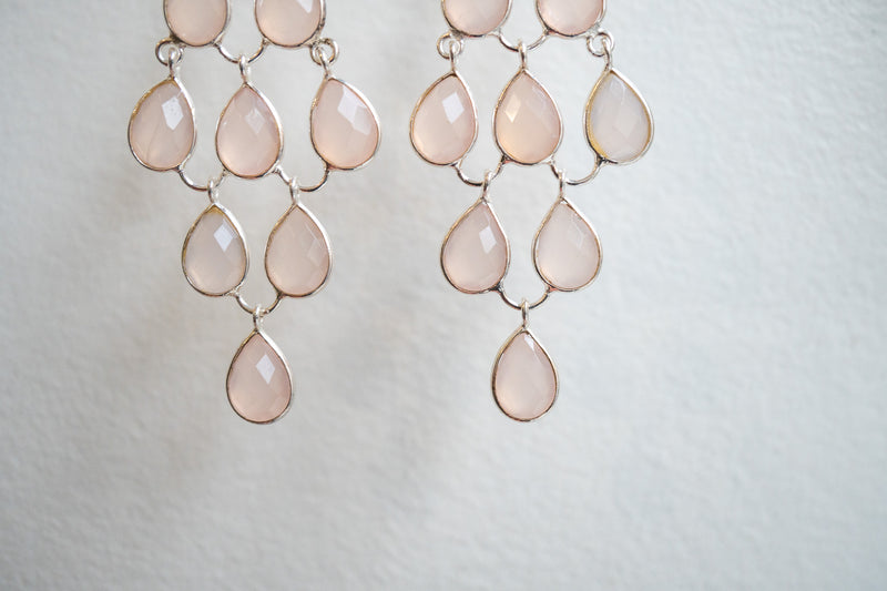 Boucles d'oreilles en agate et argent 925