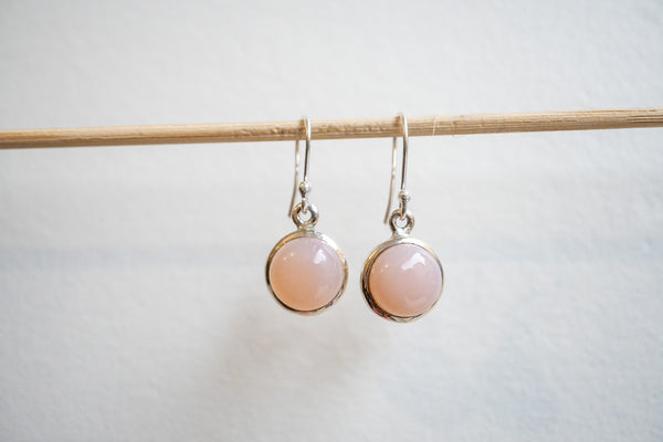 Boucles d'oreilles en pierre de lune et argent 925