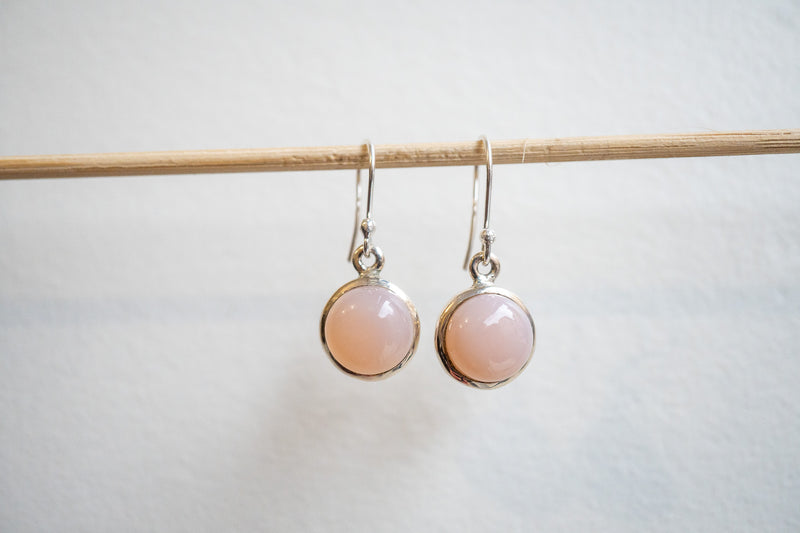 Boucles d'oreilles en pierre de lune et argent 925