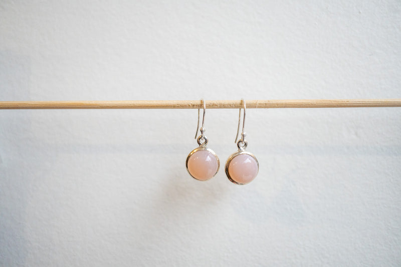 Boucles d'oreilles en pierre de lune et argent 925