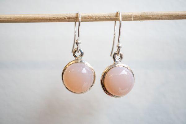 Boucles d'oreilles en pierre de lune et argent 925