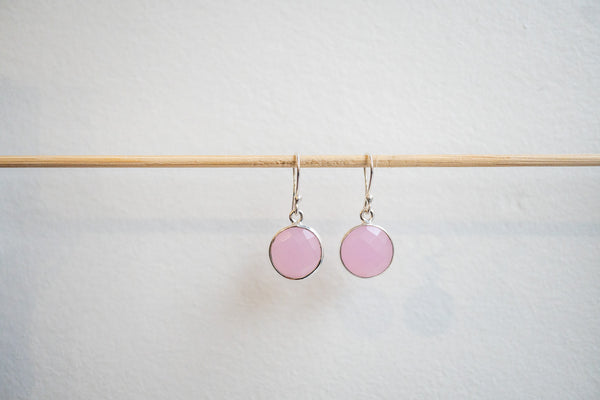 Boucles d'oreilles en agate et argent 925