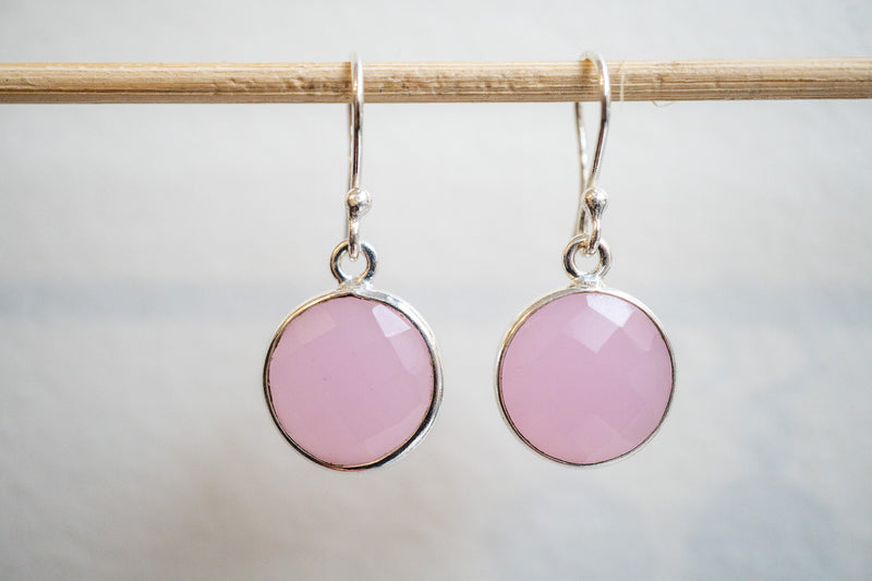 Boucles d'oreilles en agate et argent 925