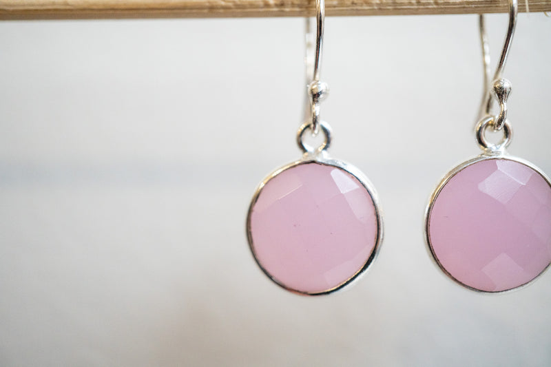 Boucles d'oreilles en agate et argent 925