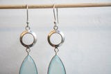 Boucles d'oreilles en agates et argent 925