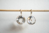 Boucles d'oreilles avec cristal de roche