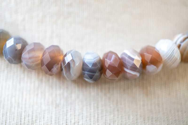 Collier d’agate du Botswana