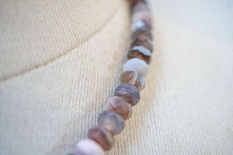 Collier d’agate du Botswana