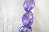 Collier avec améthystes naturelles de la Zambie