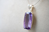 Pendentif en améthyste facettée en argent 925