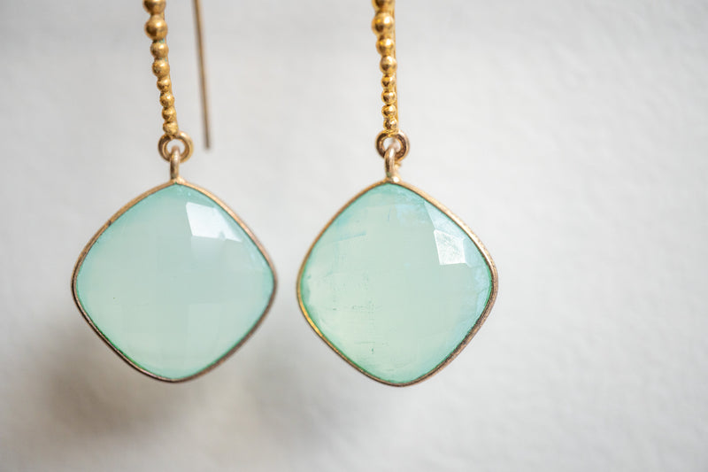 Boucles d’oreilles avec Agates et argent 925 vermeil