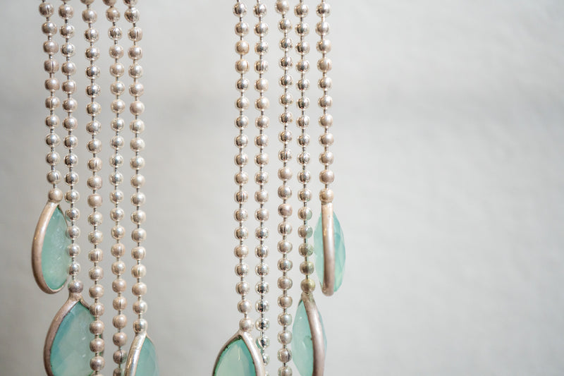 Boucles d’oreilles avec Agates et argent 925