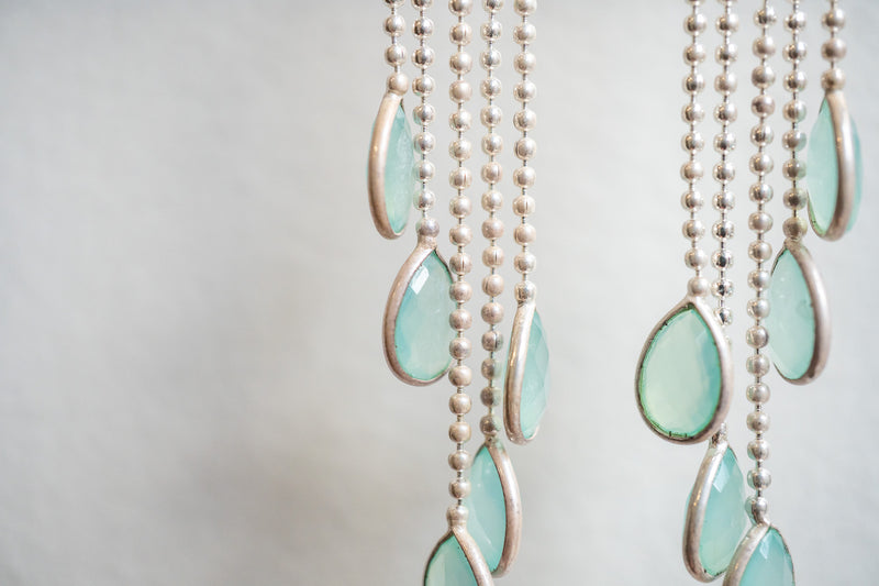 Boucles d’oreilles avec Agates et argent 925