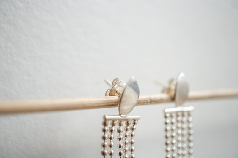 Boucles d’oreilles avec Agates et argent 925