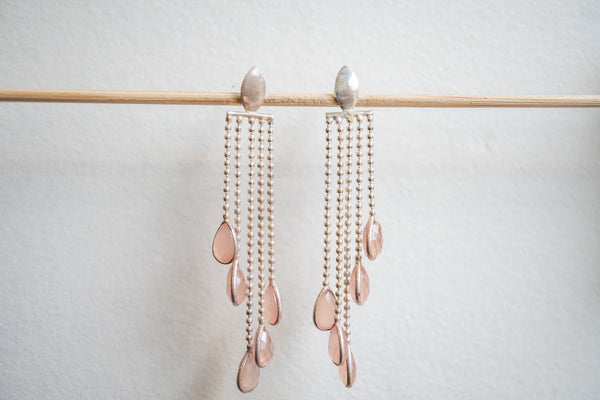 Boucles d’oreilles avec Agates et argent 925