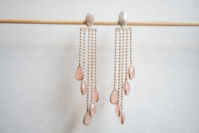 Boucles d’oreilles avec Agates et argent 925