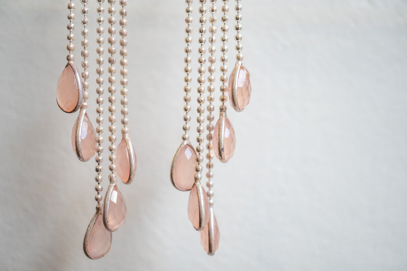 Boucles d’oreilles avec Agates et argent 925