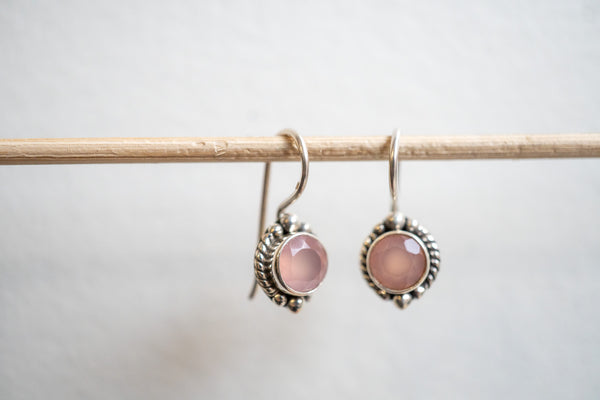 Boucles d’oreilles avec Agates et argent 925