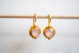 Boucles d’oreilles avec Agates et argent 925 vermeil