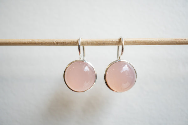 Boucles d'oreilles en agate et argent 925