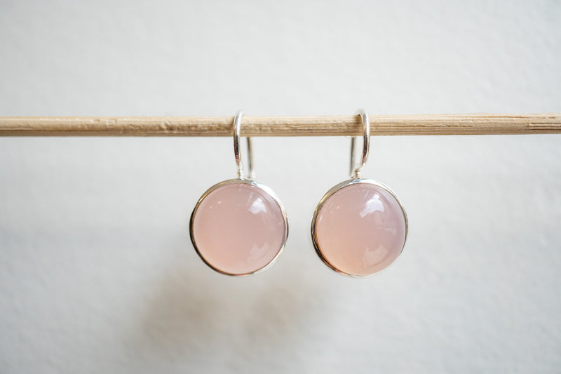 Boucles d'oreilles en agate et argent 925