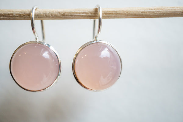 Boucles d'oreilles en agate et argent 925