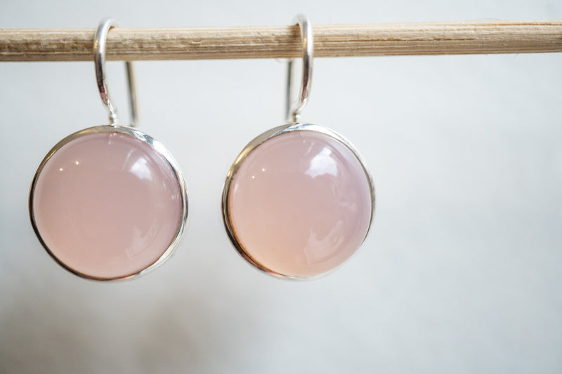 Boucles d'oreilles en agate et argent 925