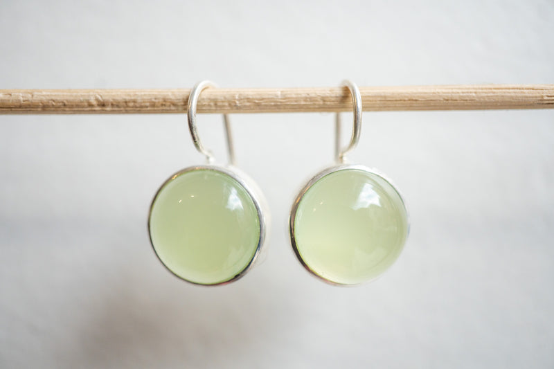 Boucles d'oreilles en agate et argent 925