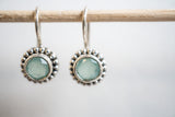 Boucles d'oreilles en agate et argent 925