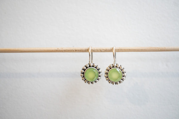 Boucles d'oreilles en agate et argent 925