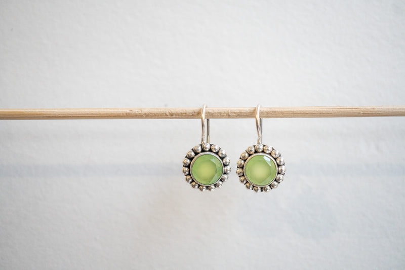 Boucles d'oreilles en agate et argent 925