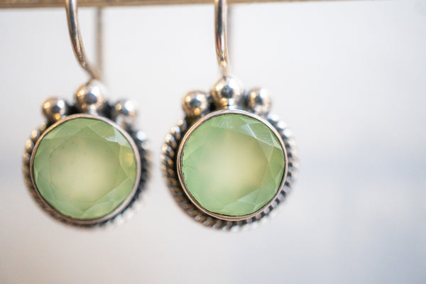 Boucles d'oreilles en agate et argent 925