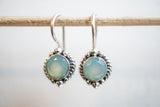 Boucles d'oreilles en agate et argent 925