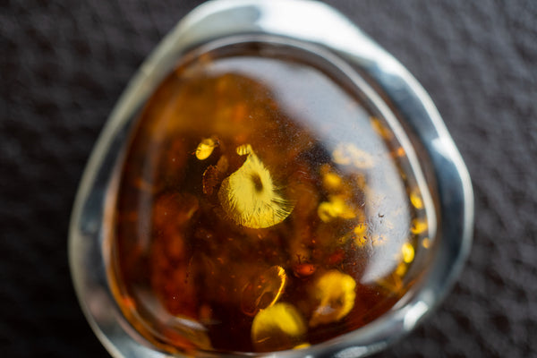 Pendentif en Argent 925 avec Ambre Naturelle de la Mer Baltique – Élégance intemporelle