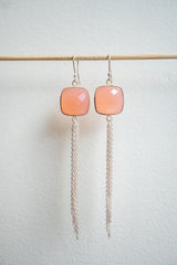 Boucles d'oreilles en agate et argent 925